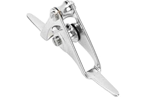 Generic Sturdy Stainless Steel Roller Guide Tip Double Pulley Block, Light and Portable, Suitable for Lure Rod, Anchor Rod an