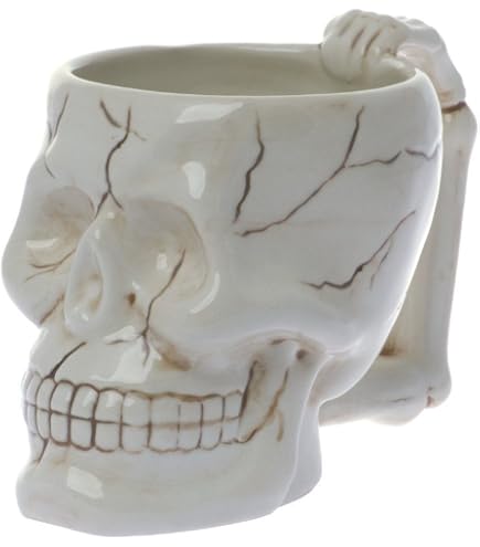Amazon.com: Boston Warehouse 16 OZ SKULL & CROSSBONES MUG : Home & Kitchen