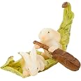 Statue Miniature Souris En Barque – Lot De 3 Pour Terrarium, Jardin Féérique, Déco Maison
