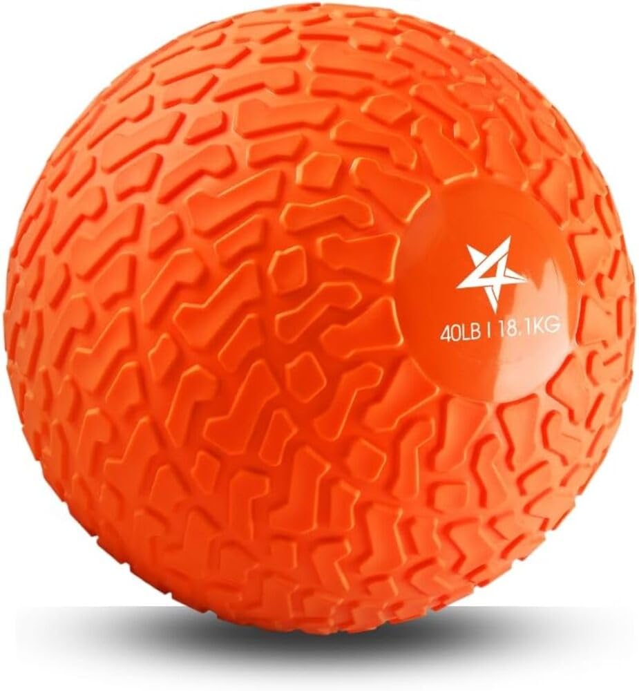 Yes4All Slam Balls, 10-40lb Medicine Ball Weight, Durable PVC Sand Filled Workout Dynamic Medicine Ball for Core Strengthen