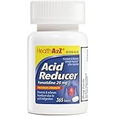 HealthA2Z&reg; Acid Reducer | Famotidine 20mg | Maximum Strength | Relief from Heart Burn Due to Acid Indigestion (365 Tablets (Pack of 1))
