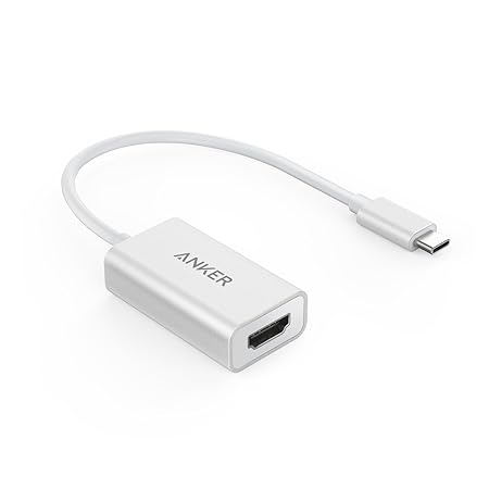 Anker Aluminium USB C auf HDMI Adapter, Unterstützt 4K/60Hz, Typ C zu HDMI Konverter für MacBook Pro 2016, Das Neue MacBook, 