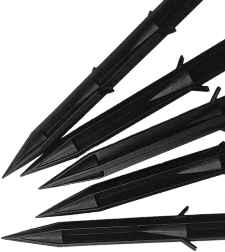 KINGLAKE 30 Pcs 11cm Garden Securing Pegs Plastic Fixing Peg Weed Fabric Pegs for Weed Control Membrane Matting Ground Cover Netting (4.3 Inch) - Image 5