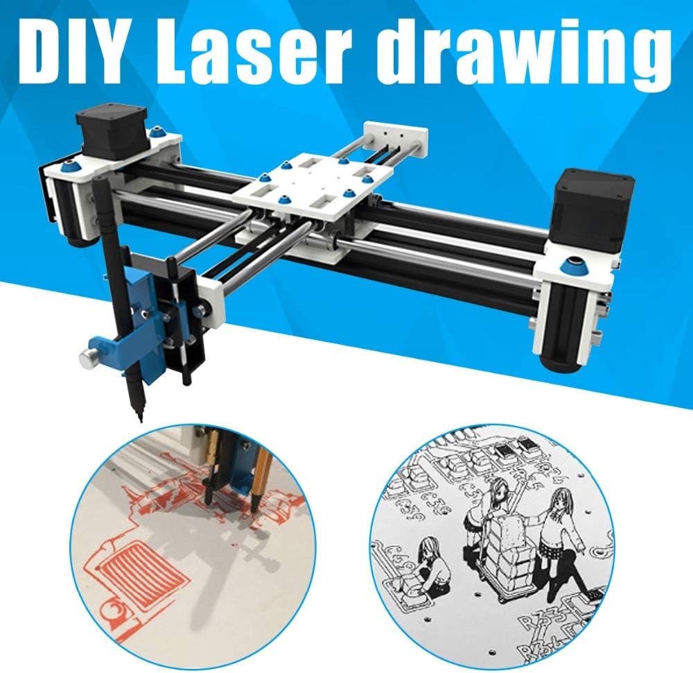 SISHUINIANHUA Mini XY 2 Axis CNC Plotter Pen USB DIY Drawing Machine Engraving Area 280X200mm Desktop Drawing Robot