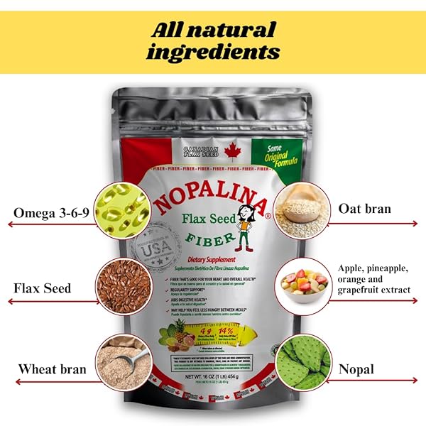 NOPALINA FLAX SEED FIBER 1 LB