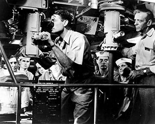 Globe Photos ArtPrints Gregory Peck And Fred Astaire In A Submarine For On The Beach - 10" X 8" Pop Culture Art Photographic Full Bleed Print - Premium Paper - 50'S Retro