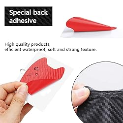 ASUBHA 4PCS Carbon Fiber Anti-Scratches Car Door