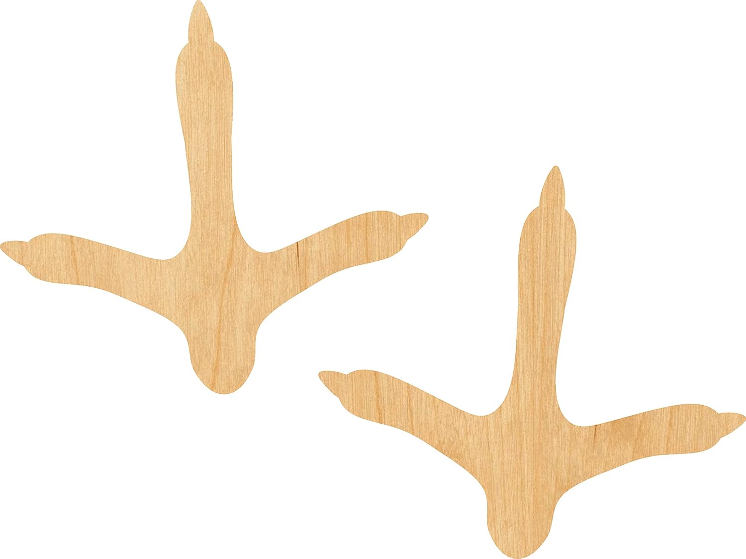 Mixed Media - Turkey Feet Laser Cut Out Wood Shape Craft Supply - 2
