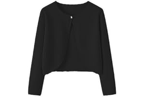 Yekaty Kids Girls Cardigan Long Sleeve Button Toddler Cardigan Knit Sweater