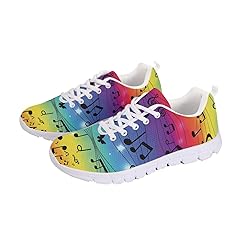 Wanyint Rainbow Music Note Print Women Sports
