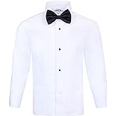 S.H. Churchill & Co. Boy's White Tuxedo Shirt with Bow Tie and Studs