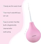 TopQuaFocus Enema Bulb Kit 224ml Silicone Douche for Men Women Pink view 7
