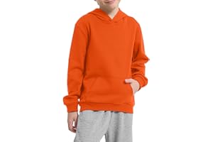 Hercugifts Cotton Kids Hoodie Light Weight Sweatshirt (Thin) with Pockets Long Sleeve Boys Girls Fall Spring Pullover Clothes