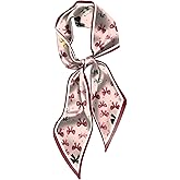 Cabreche Hair Head Scarf Neck Scarves Silk Feeling Long Satin Fashion Cute Decoration Handbag Women Girls 59 * 6.7''