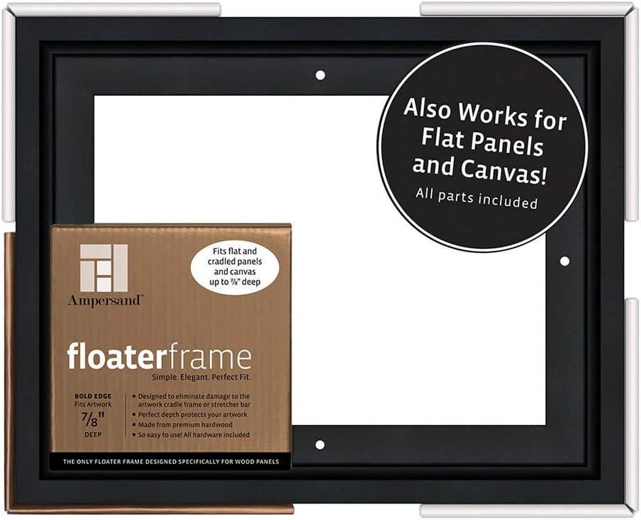 Ampersand Float Frame 7/8In Bold 8X10 Black
