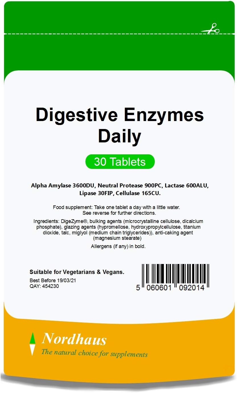 Nordhaus Digestive Enzymes Daily - 30 Tablets