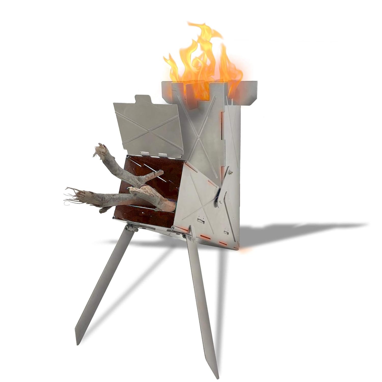 VIRE Stove Wood Burning Rocket Stove Kit, lite & Portable For Outdoor