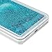 Grand Prime Case, Samsung Galaxy Grand Prime Case - Flowing Liquid Floating Bling Quicksand Glitter Sparkle Stars Hard PC Cover Cute Slim Protective Cover Stylus Pen Dust Plug by Badalink - Blue