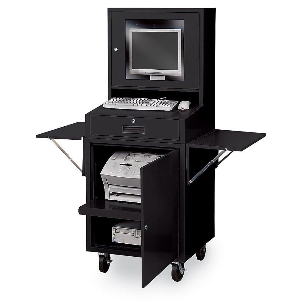 Edsal FlatScreen Computer 301/2 X221/2 X62" Black