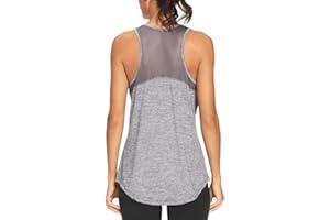 Quccefods Workout Tank Tops for Women Sleeveless Athletic Yoga Shirts Mesh Racerback Tank Tops Gym Workout Clothes