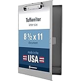 Saunders Redi-Rite Metal Storage Clipboard, Silver, Letter, Nursing | 89% recycled aluminum, self-locking latch, 1.5in storage, steel clip w/ ID holder, fits 8.5x11in, HIPAA-friendly, USA-made