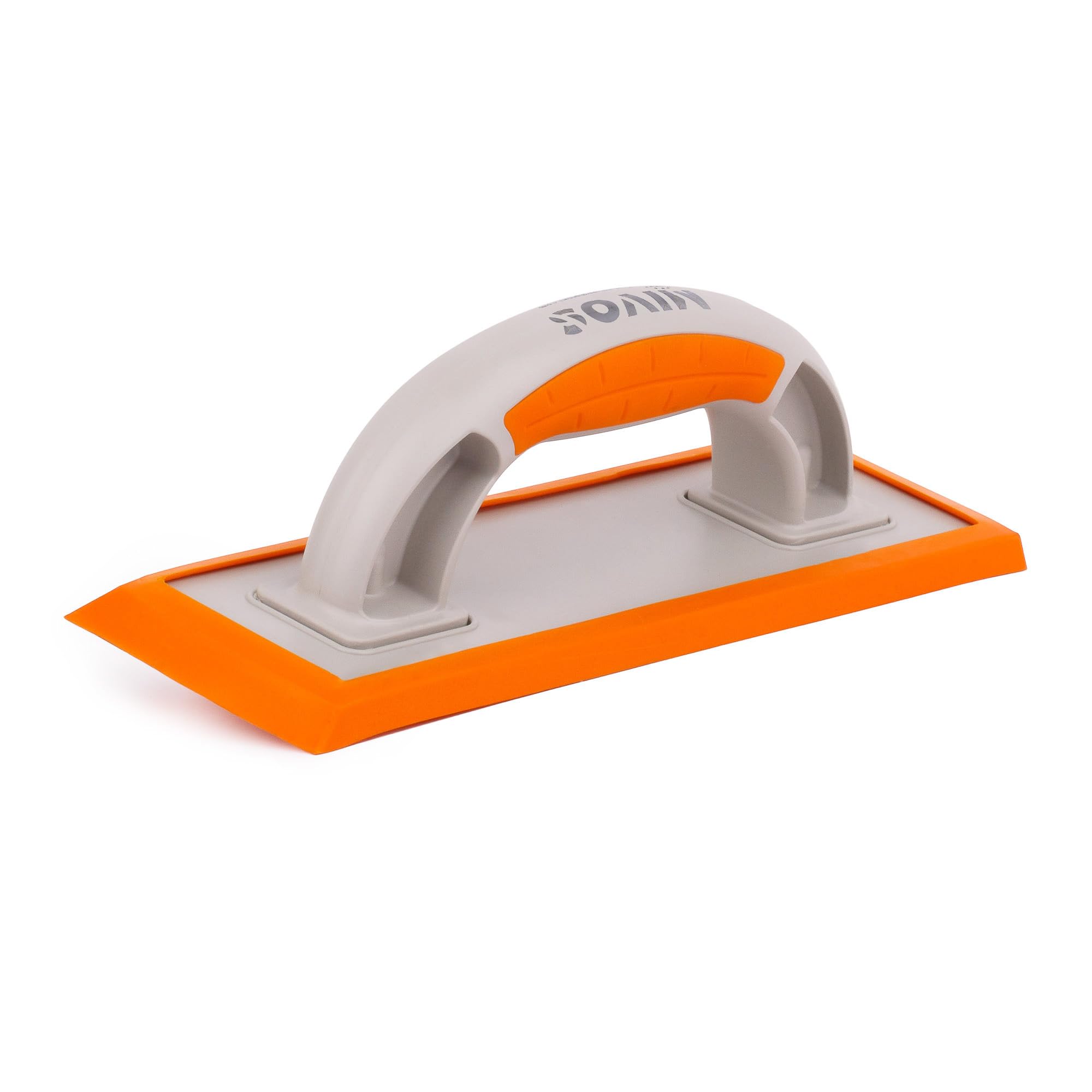 MIVOS Floating Board with Rubber Coating for Joints 245 x 97 - Tile Joint Board with Beveled Rubber - Trowel with Ergonomic Plastic Handle for Tilers - Smoothing Trowel Made in the EU