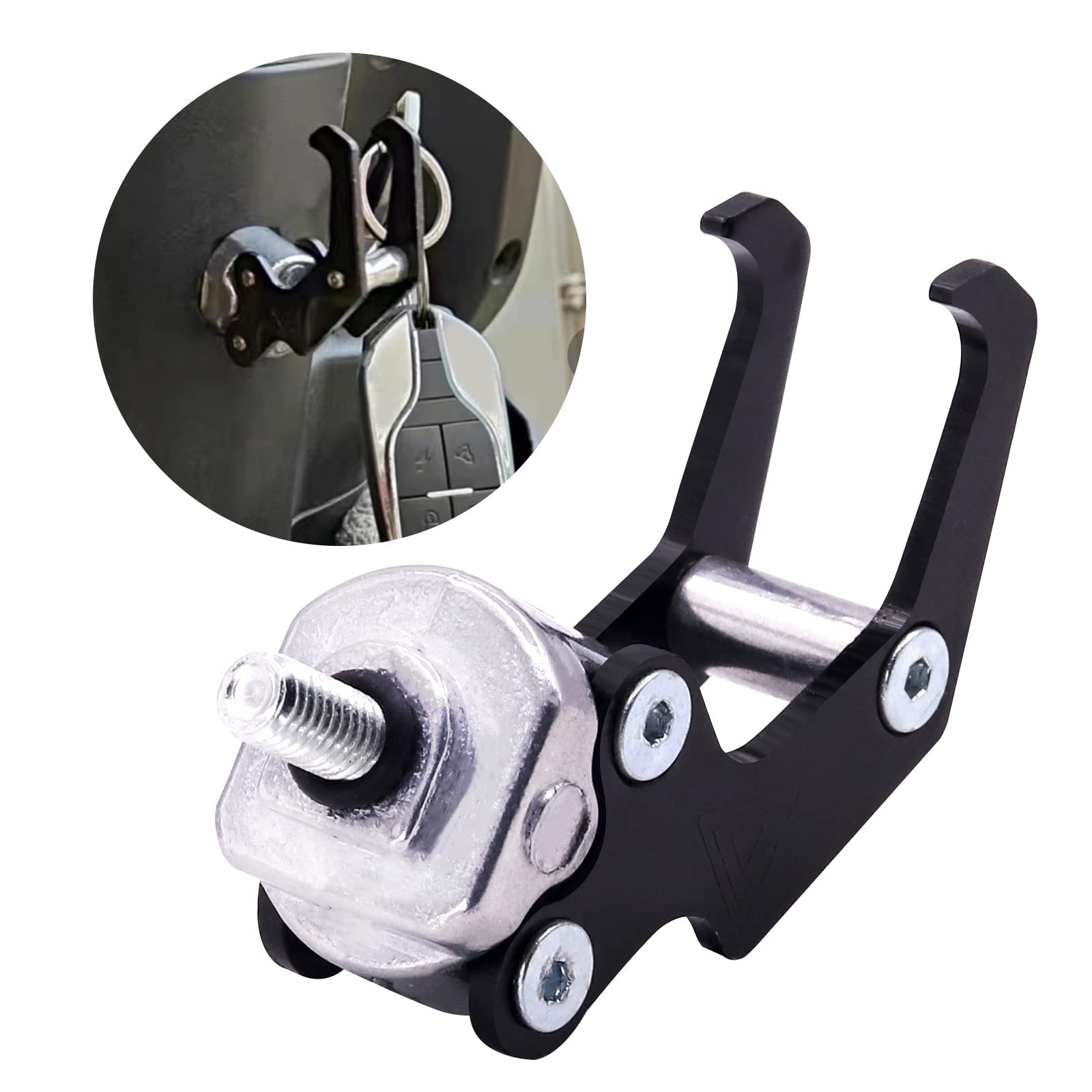 Multifunctional Aluminum Alloy Handlebar Hook, Eagle Claw Shaped Front Tube Hanger Helmet Hook for Motorbike Bicycle, 1PCS