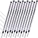 Unibene Compatible Gel Ink Rollerball Refills 12 Pack, 0.7mm Medium Point - Black, Rolling Ball Refills Fit Fineliner Pen