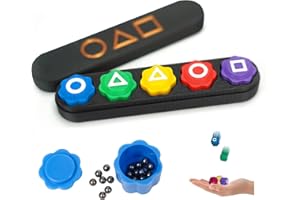 BlockPro Weighted Gonggi Game Pack Toy, Gonggi Korean Game, Gongi Stones Dice Gongii Korean Jacks, Korean Traditional Gong Gi Game Play for Adults Teens