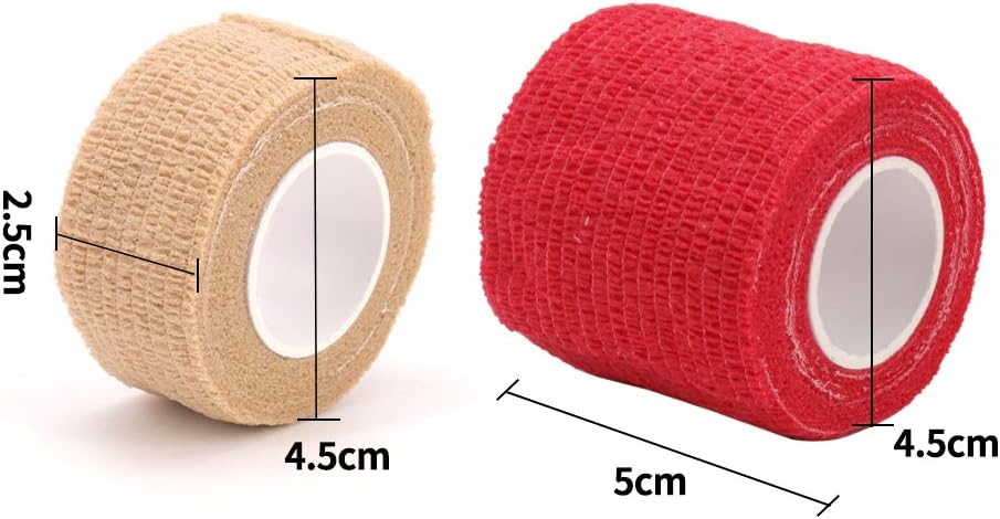 Homo Trends 8 Rolls of Cohesive Bandages Self Adhesive Bandages Tape Elastic Bandage Pet Vet Wrap Sports Tape for Finger Wrist Knee,Ankle Leg and Sports Protection - Image 5