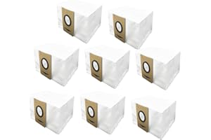 ZYBULSHJT Replacement Dust Bags for iHome AutoVac Nova/Halo/Self Empty, AIRROBO T10+ Ultenic T10, Laresar L6 Pro, Neabot NOMO N2, Honiture Q6 Pro, Coredy L900X Vacuum Accessories (8 Pack)