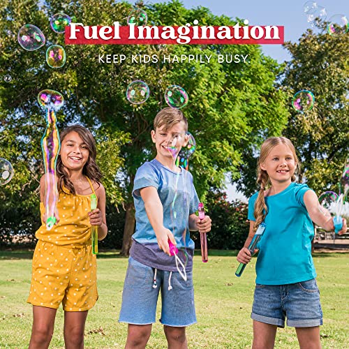 JOYIN 12 Pack 15’’ Large Bubble Wands Toy, Value Pack Summer Toy Bulk