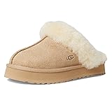 UGG K DISQUETTE Slipper, Sand, 5 US Unisex Big Kid