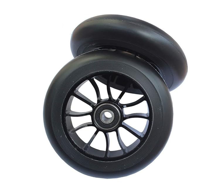 aibiku 2 Stück * 100mm Stunt Scooter Rollen passend für Apollo/Albott / Cox Swain/HUDORA / Fuzion Stunt Scooter - mit ABEC 9 