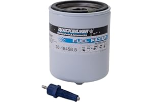 Quicksilver 18458Q4 Water Separating Fuel Filter Kit w/Blue Water Warning Sensor