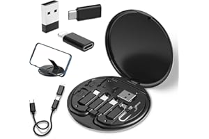 Povdite USB C to USB Adapter, USB-C Adapter Kit Contains Multiple OTG Adapters for Type C Male, USB A to C Male Cable, Micro USB to Type C, Equipped with SIM Extractor and Phone Stand