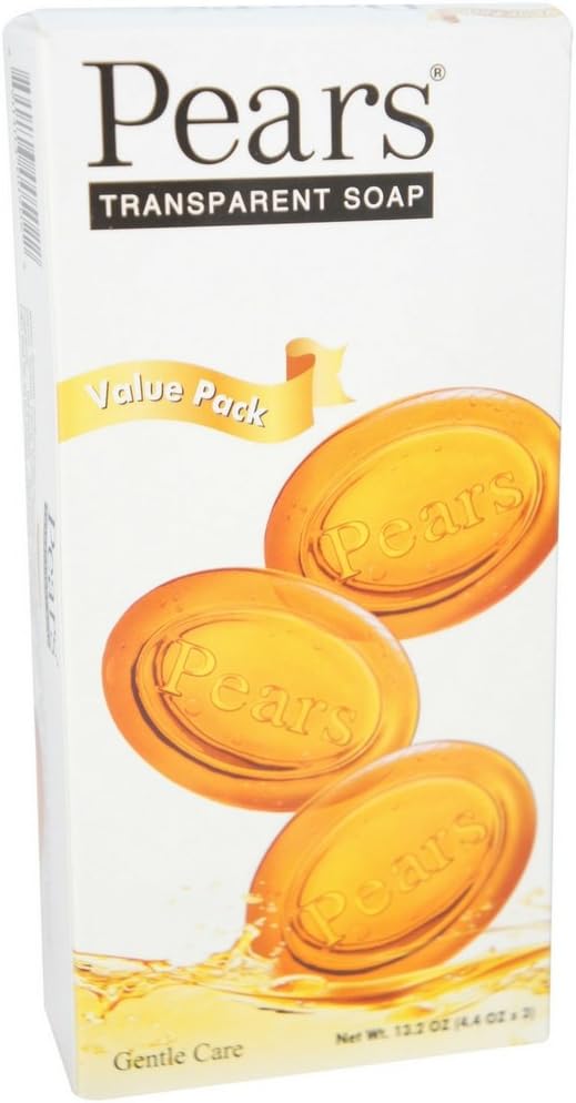 Pears Transparent Soap Bars 4.4 oz, 3 ea ( Pack of 3)