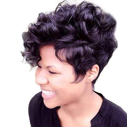 Jiameng Women S Natural Wig Afro Short Hair Wig Cosplay Halloween