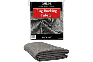 DABLINE 80" x 120" Non Slip Rug Pad for Tufting and Rug Making, Thick and Grippy Backing Fabric