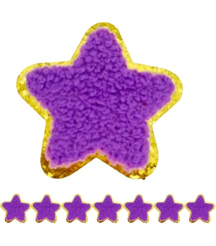 8 PCS 2.3 Inch Bow Chenille Patches - Self-Adhesive, Iron-On, For Clothing, Hats, Bags, Backpacks, Jeans (Multicolor)