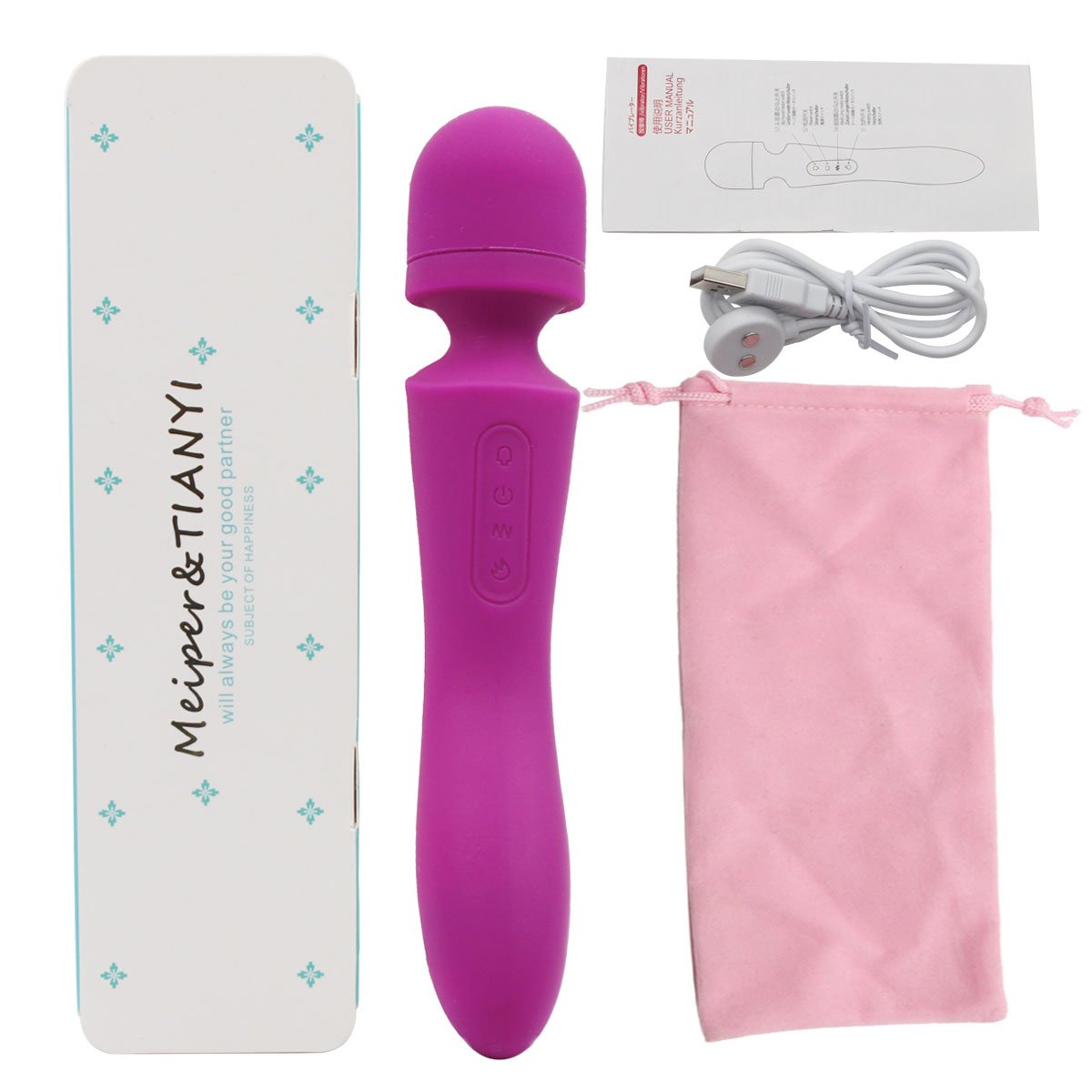 Wireless Handheld Full Body Electric Wand Massager by TIANYI | Waterproof Electric Massage Made with Skin Soft Silicone | (CC)