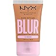 NYX PROFESSIONAL MAKEUP Bare With Me Blur Skin Tint Foundation Make Up with Matcha, Glycerin & Niacinamide - Medium