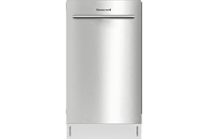 Honeywell 18 Inch Dishwasher with 8 Place settings, 6 Washing Programs, Stainless Steel Tub, UL/Energy Star- Stainless Steel