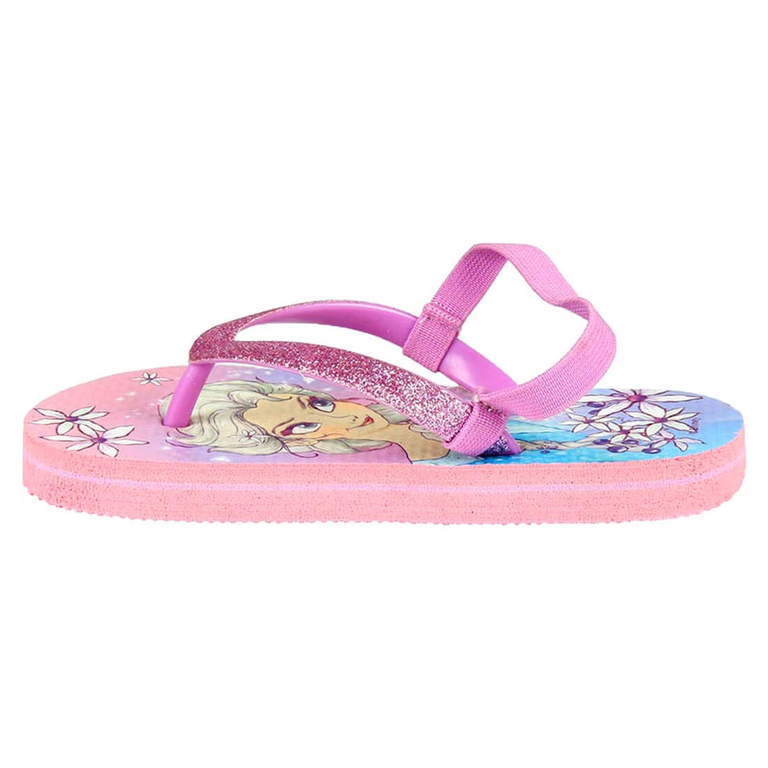 Pantofole Rosa Taglie da 24 a 33 Ciabatte Infradito Bambina Frozen Elsa  Disney Glitterato con Brillantini e Fascia Elastica urban-earth.co.uk