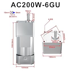 Bemonoc High Torque Electric AC Gear Motor, 110V