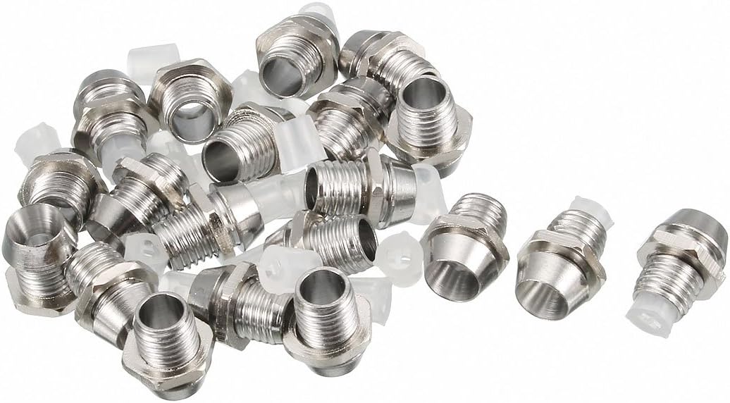 sourcing map 20pcs 3mm LED Lamp Holder Light Bulb Socket Plastic Chrome Plated for Light-emitting Diode Lighting