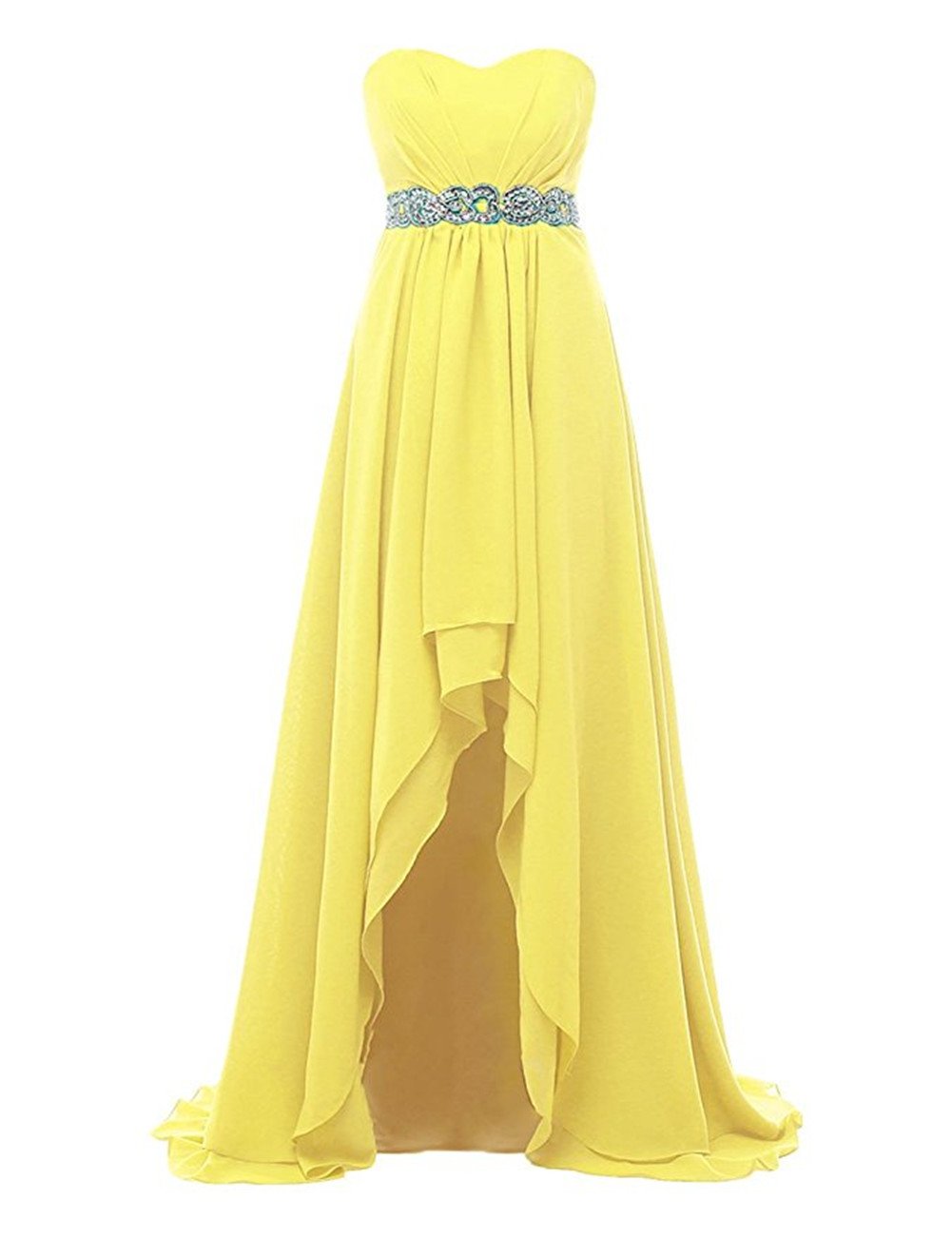 yellow beach wedding dress