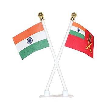 The Flag Shop India Indian Army Miniature Car Dashboard Flags