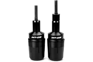 ZYAKOMO Compatible with 2025 MT09 2024 MT 09 2023 MT09 SP 2022 2021 MT-09 TRACER 9 GT FZ09 CNC Motorcycle Frame Sliders Crash Protector Pad Falling Protection (Black)