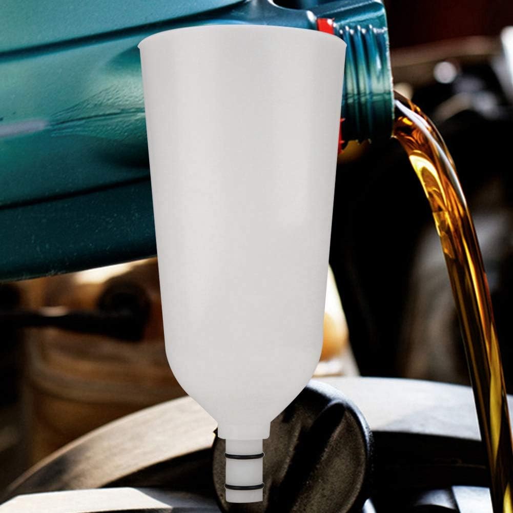 Qiilu Oil Funnel Set 10Pcs Engine Oil Funnel Adaptor Filling Set Oil